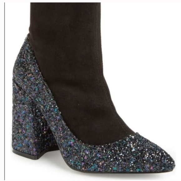 New Shelley’s of London Ely Glitter stretch boots 6.5 - Picture 2 of 15